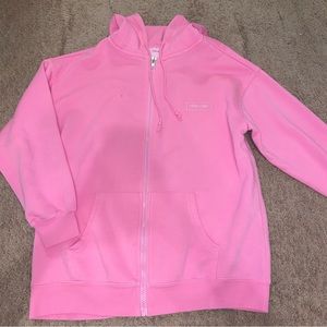 Forever 21 pink zip-up